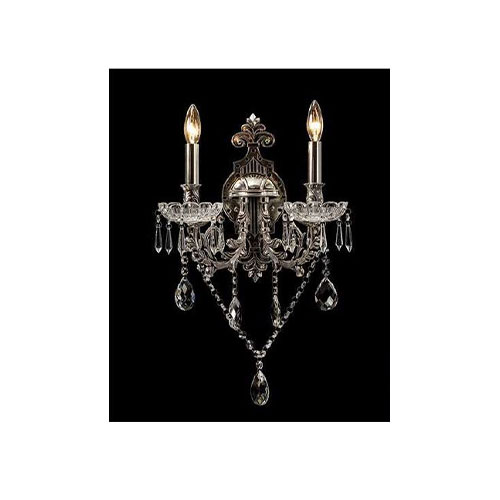 Wall Chandelier Silver with Black - AT07S-2